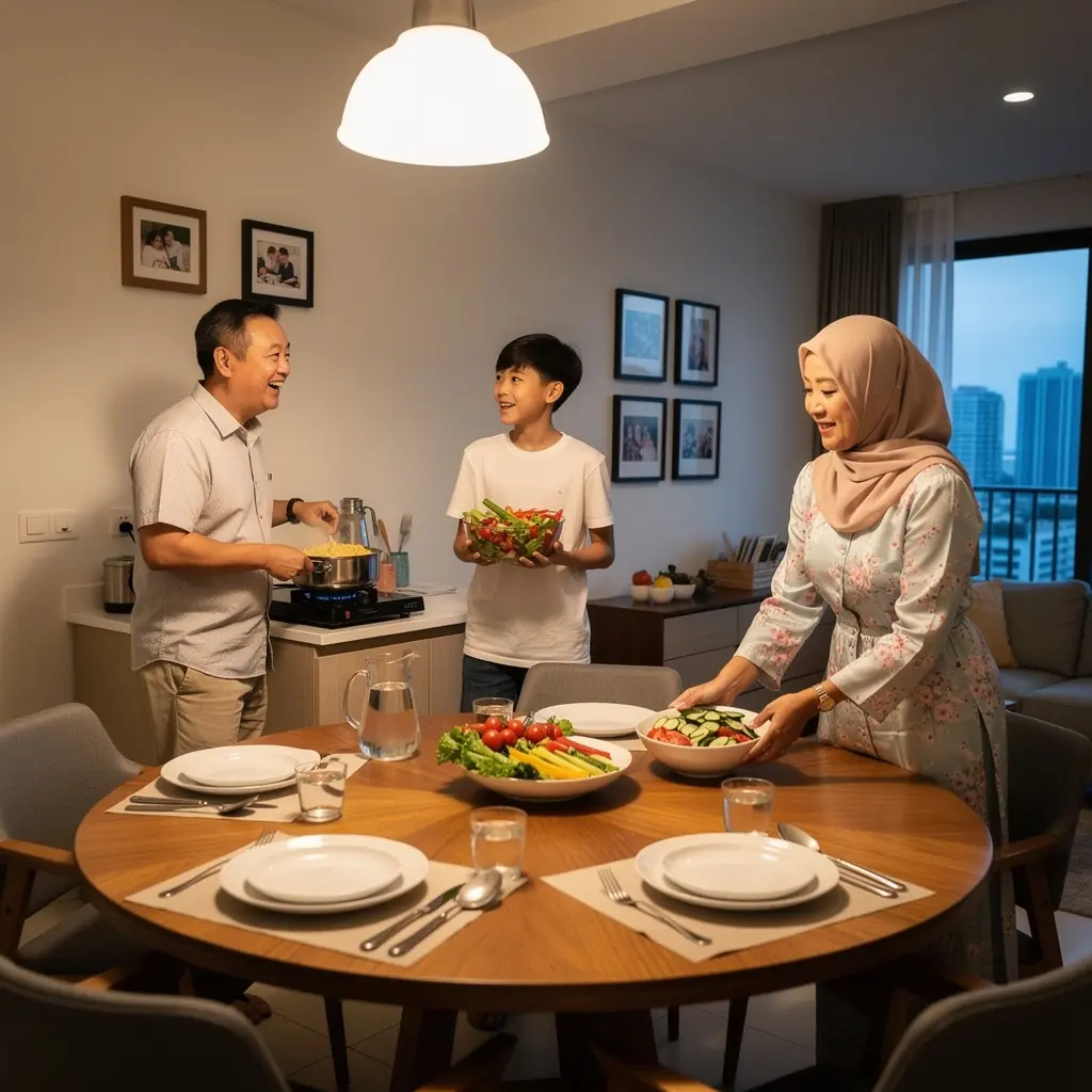 An appetizing image of grilled fish served with a side of rice and salad, ideal for busy weeknight dinners.