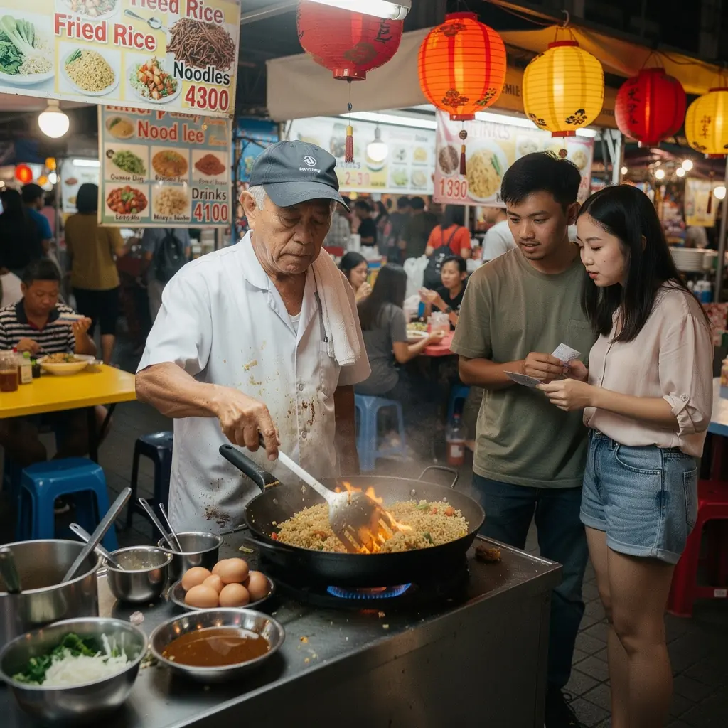 A family gathered around the dinner table enjoying a quick and delicious meal together.