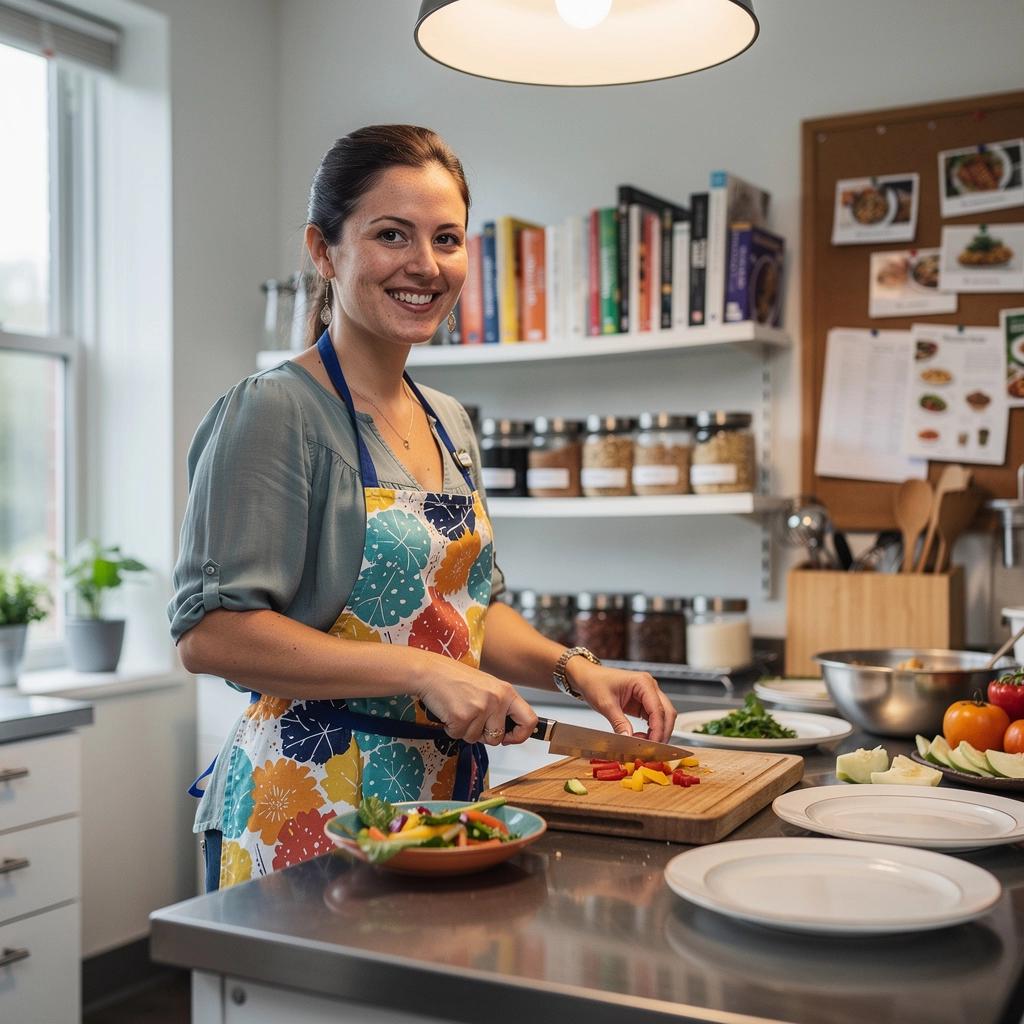A steaming bowl of noodle soup with fresh herbs and spices, perfect for a fast meal on a busy evening.